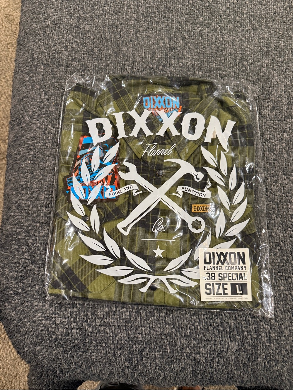 DIXXON Olive & Black Plaid Flannel Button-Down Shirt